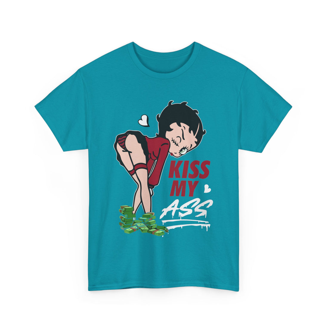 Kiss My Ass T-Shirt - Graphic T-Shirt from Tee Utopia