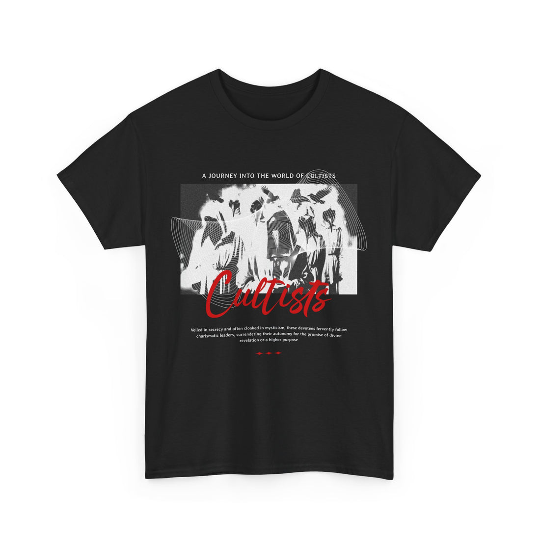 Journey Into The World of Cultist T-Shirt - Graphic T-Shirt from Tee Utopia