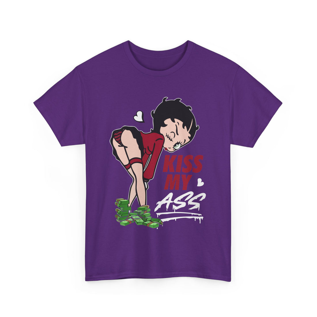 Kiss My Ass T-Shirt - Graphic T-Shirt from Tee Utopia