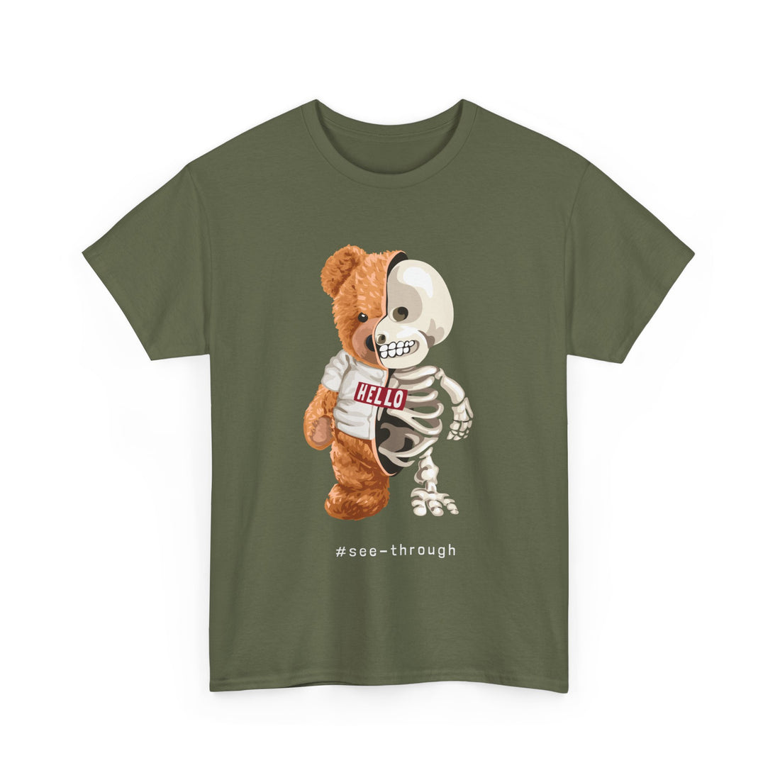 HELLO See-Through T-Shirt - Graphic T-Shirt from Tee Utopia