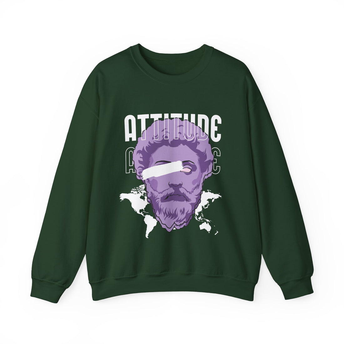 Attitude Sweatshirt - Graphic Sweatshirt from Tee Utopia