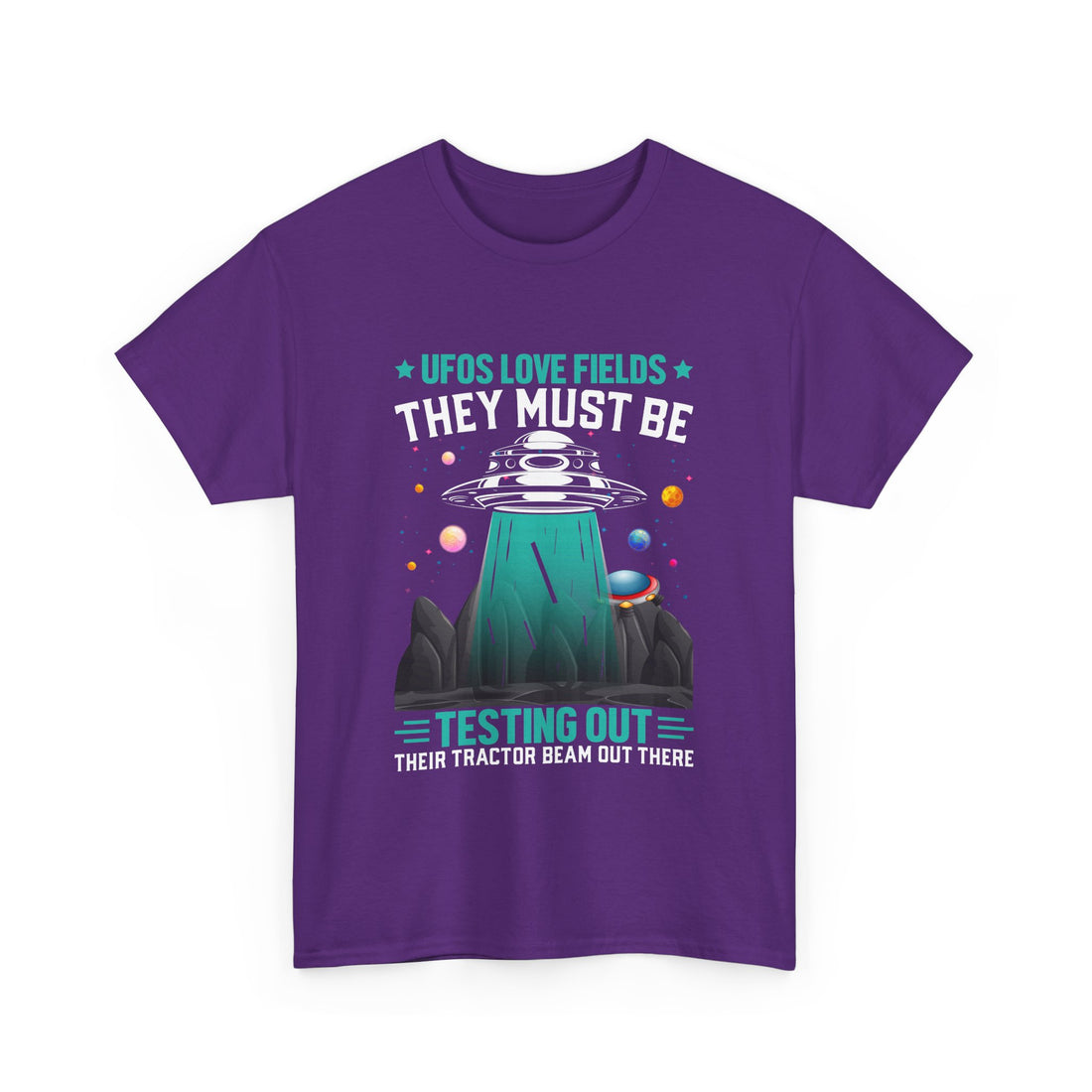 UFOS Love Fields T-Shirt - Graphic T-Shirt from Tee Utopia