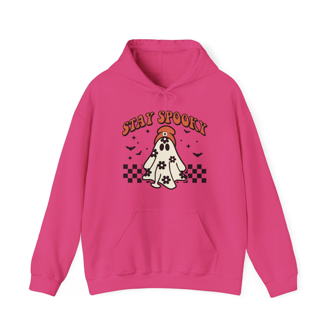 Stay Spooky Ghost & Beanie Hoodie - Graphic Hoodie from Tee Utopia