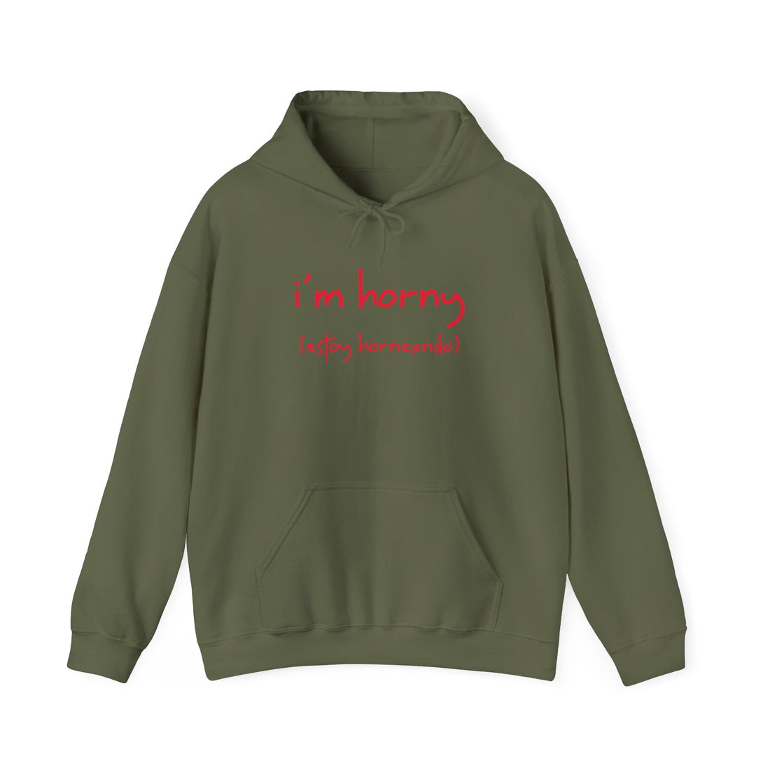 I'm Horny Hoodie - Graphic Hoodie from Tee Utopia