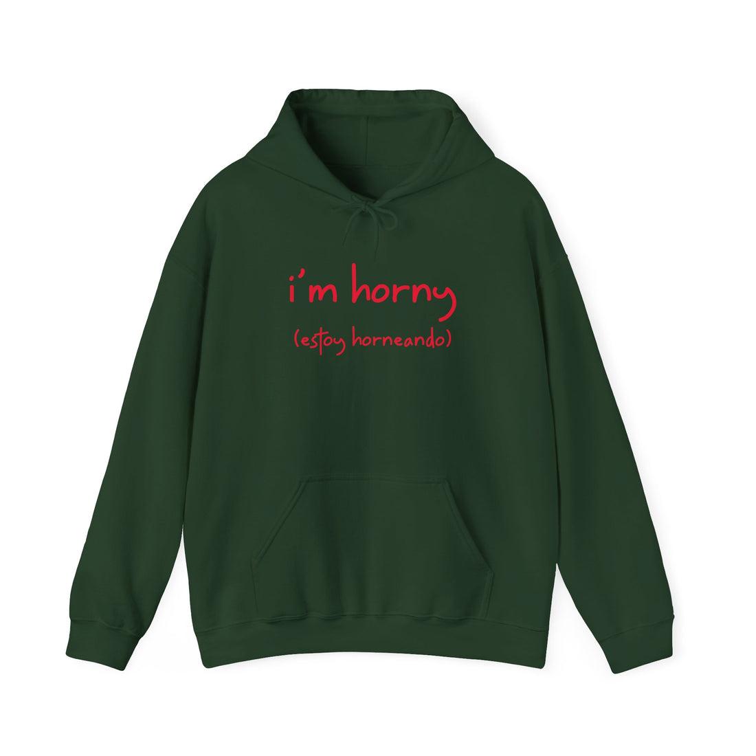 I'm Horny Hoodie - Graphic Hoodie from Tee Utopia