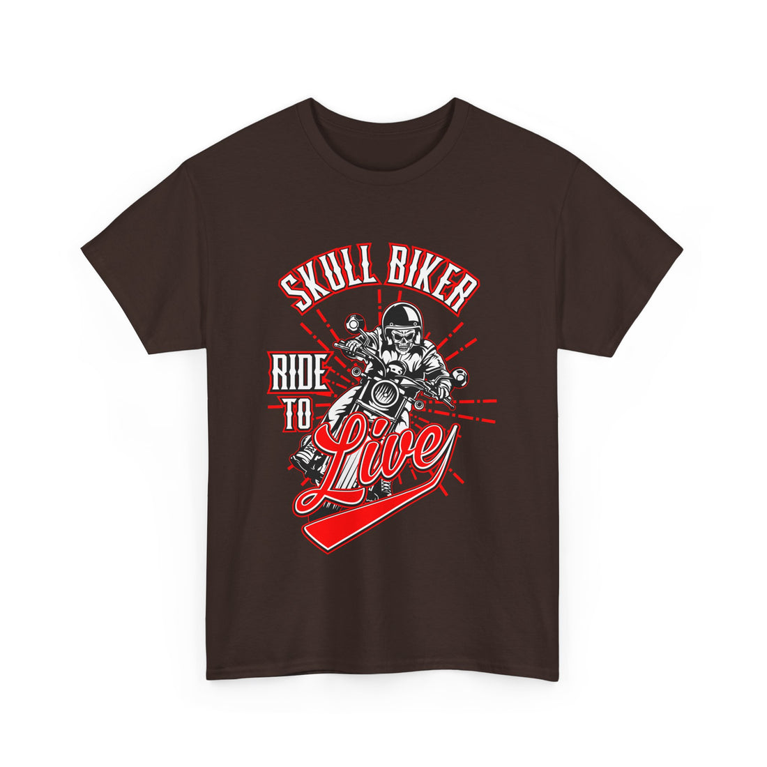 Skull Biker T-Shirt - Graphic T-Shirt from Tee Utopia