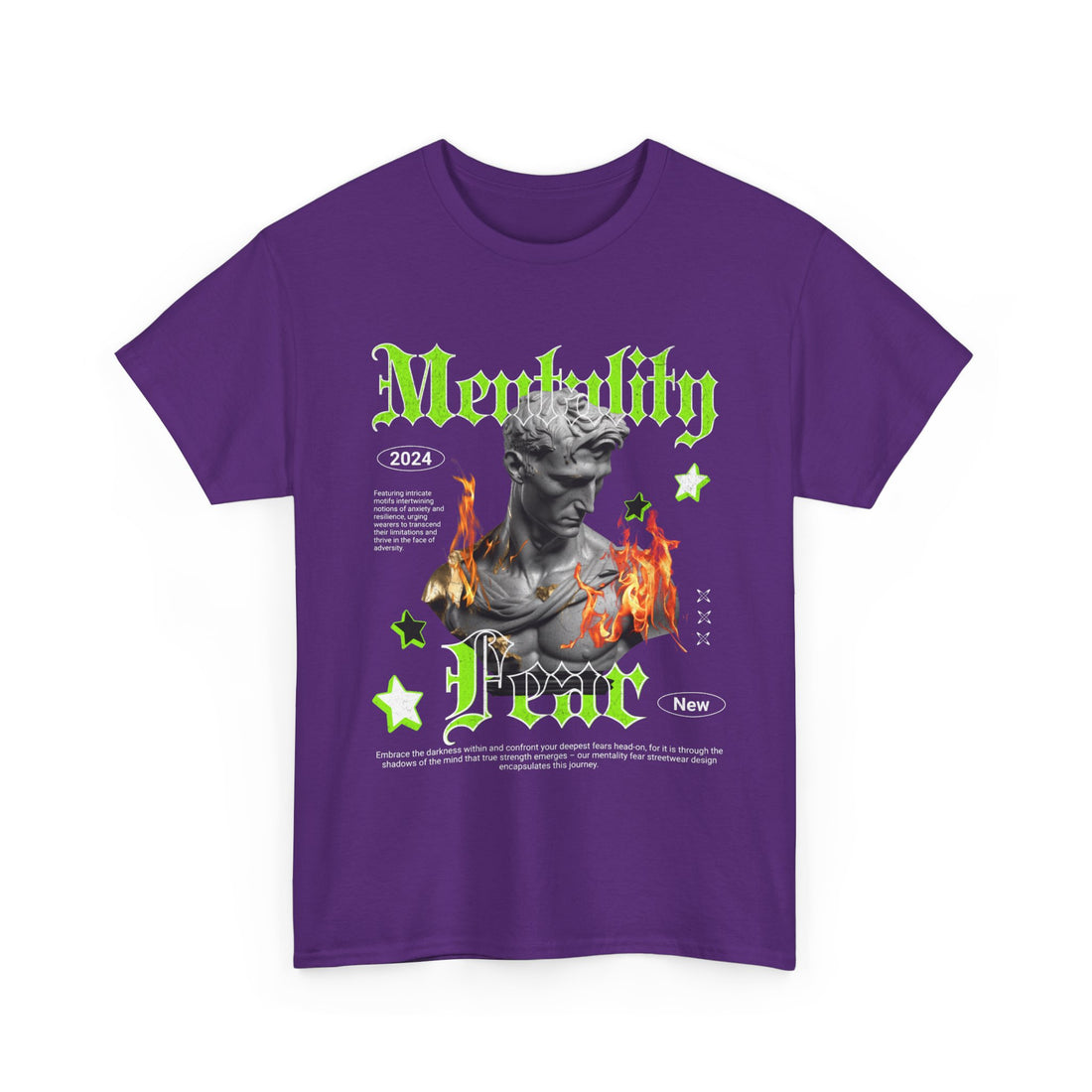 Mentality Fear T-Shirt - Graphic T-Shirt from Tee Utopia