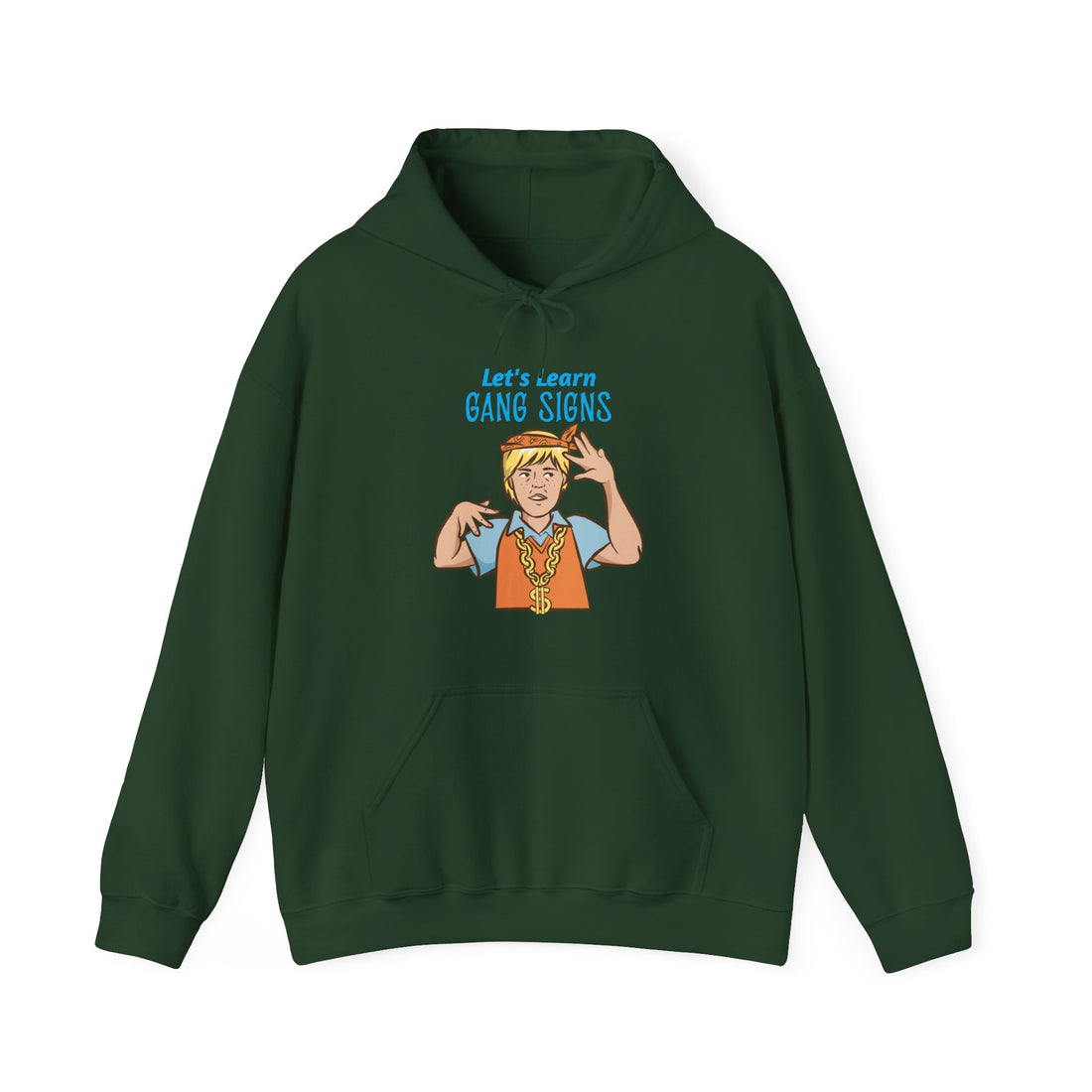 Let's Learn Gang Signs Hoodie - Graphic Hoodie from Tee Utopia