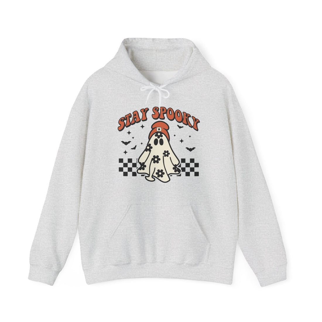 Stay Spooky Ghost & Beanie Hoodie - Graphic Hoodie from Tee Utopia