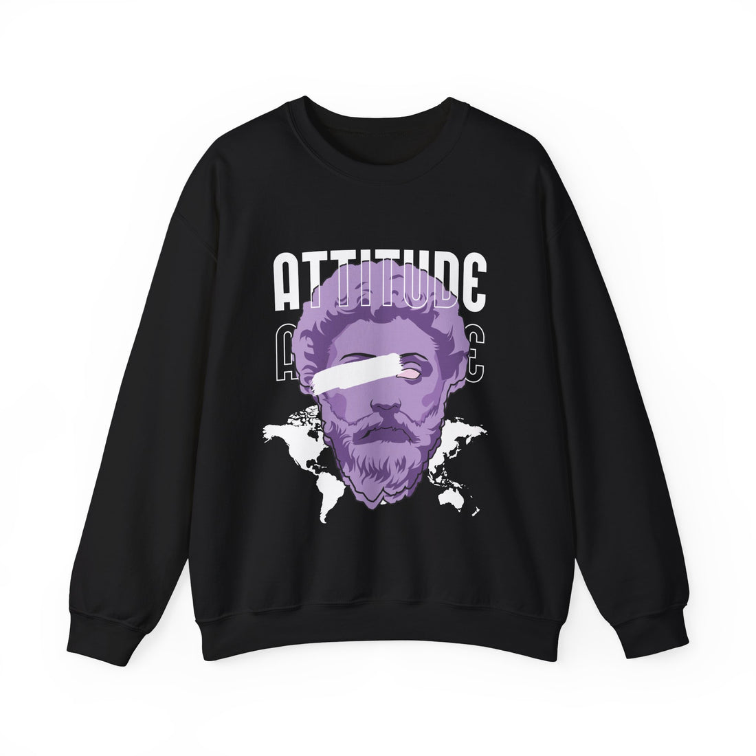 Attitude Sweatshirt - Graphic Sweatshirt from Tee Utopia