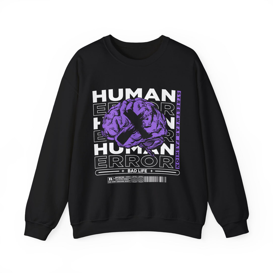 Human Error Sweatshirt - Graphic Sweatshirt from Tee Utopia
