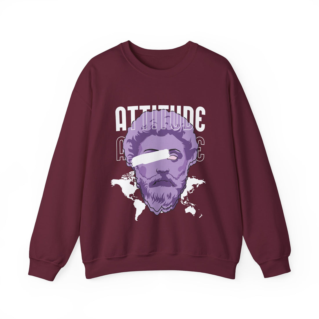 Attitude Sweatshirt - Graphic Sweatshirt from Tee Utopia