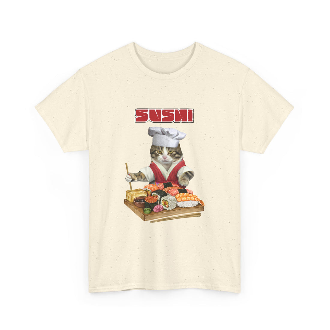 Sushi Cat T-Shirt - Graphic T-Shirt from Tee Utopia