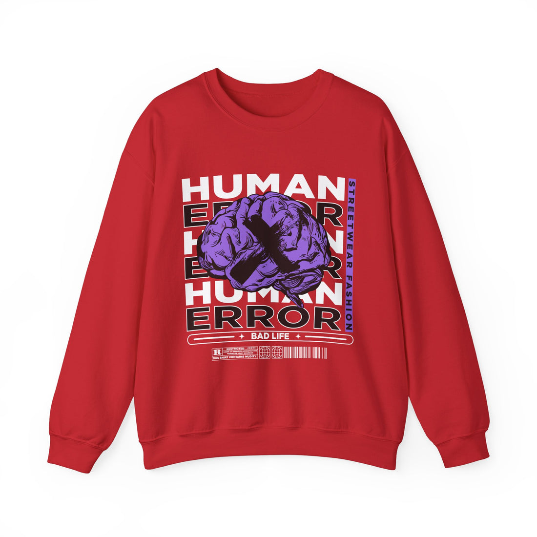 Human Error Sweatshirt - Graphic Sweatshirt from Tee Utopia