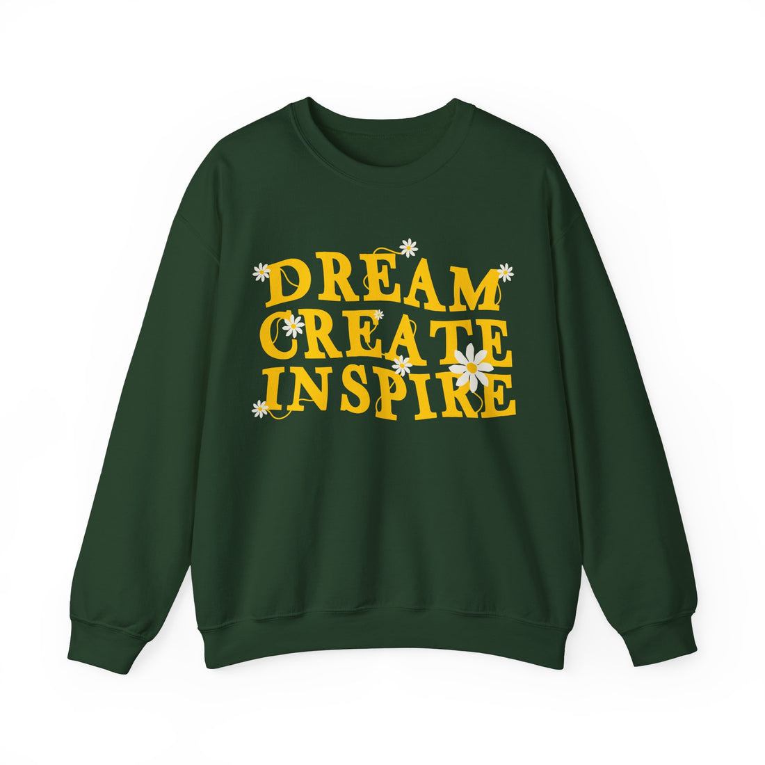 Dream Create Inspire Sweatshirt - Graphic Sweatshirt from Tee Utopia