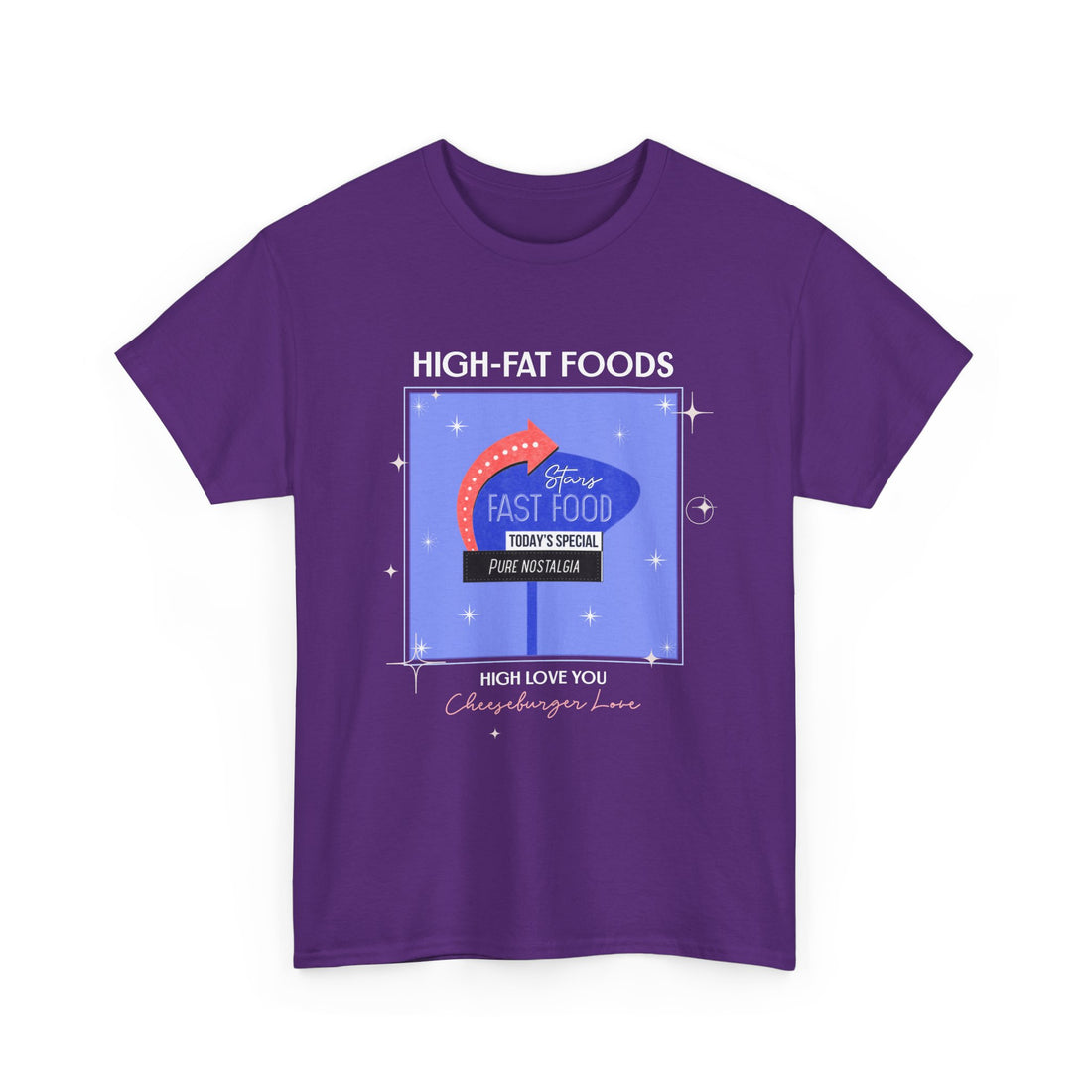 High-Fat Foods T-Shirt - Graphic T-Shirt from Tee Utopia