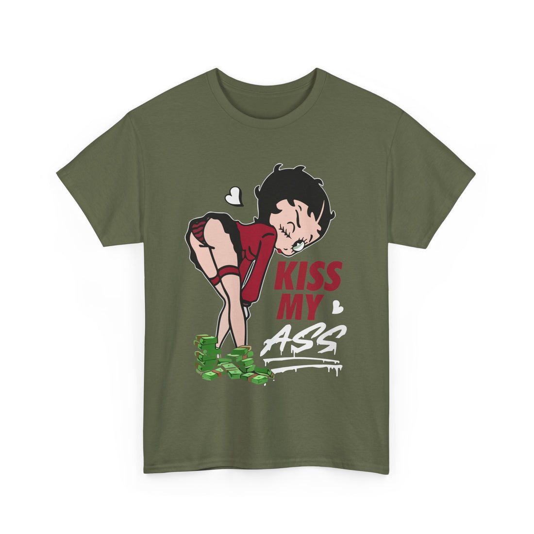 Kiss My Ass T-Shirt - Graphic T-Shirt from Tee Utopia