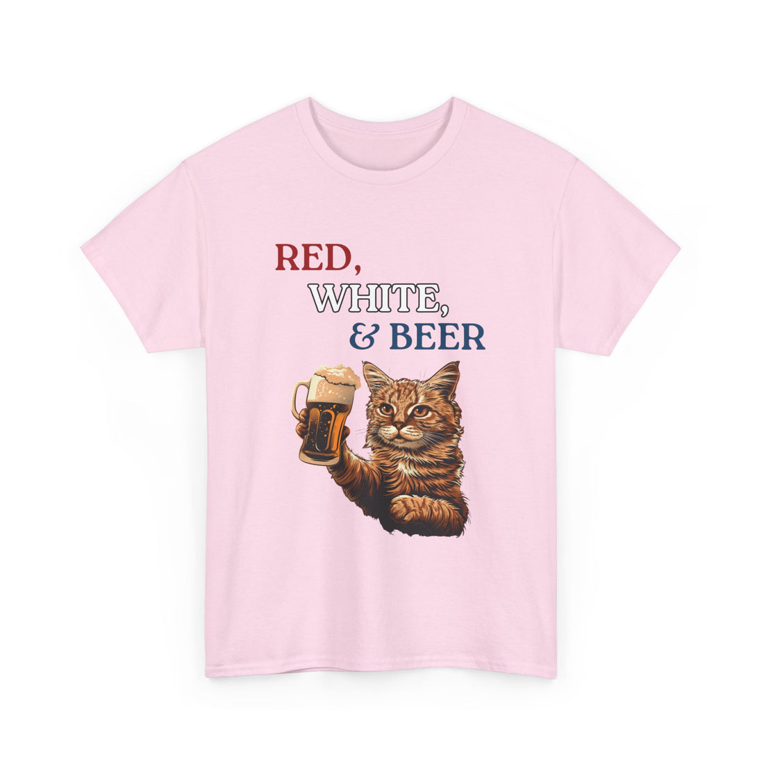 Red, White, & Beer T-Shirt - Graphic T-Shirt from Tee Utopia
