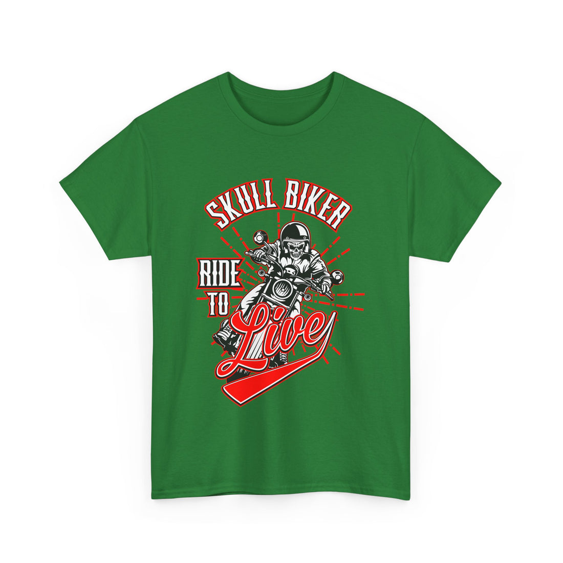 Skull Biker T-Shirt - Graphic T-Shirt from Tee Utopia