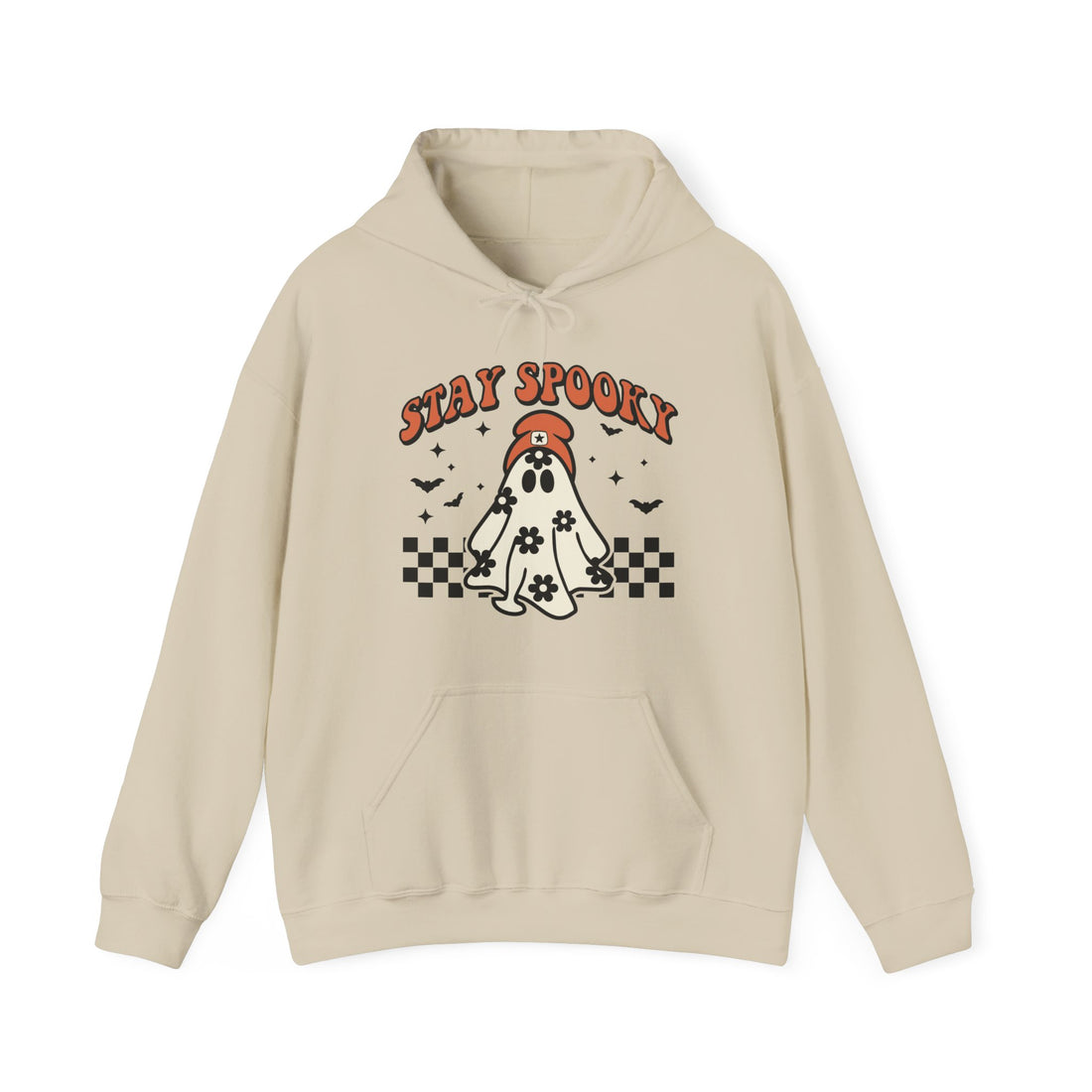 Stay Spooky Ghost & Beanie Hoodie - Graphic Hoodie from Tee Utopia