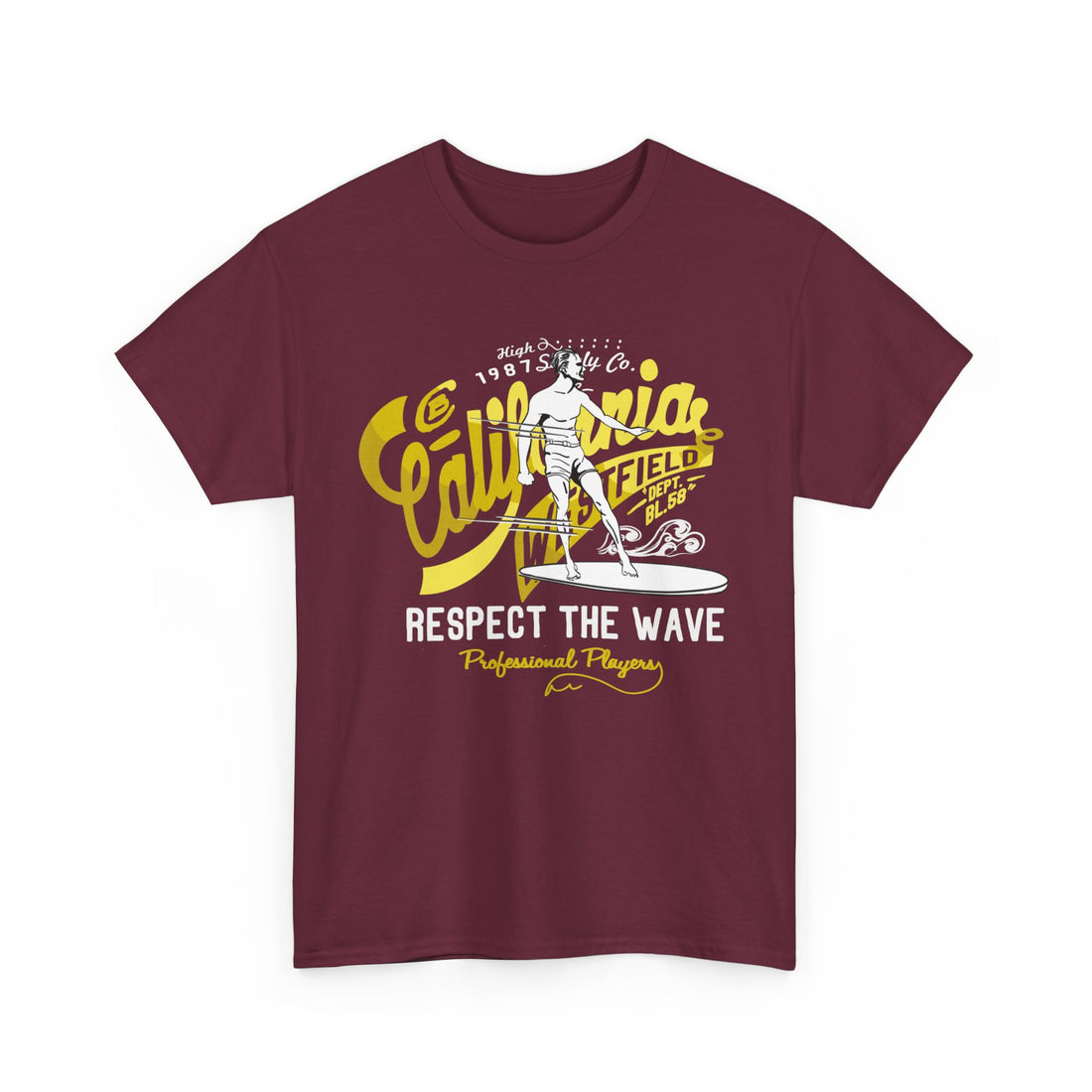 Respect The Wave T-Shirt - Graphic T-Shirt from Tee Utopia