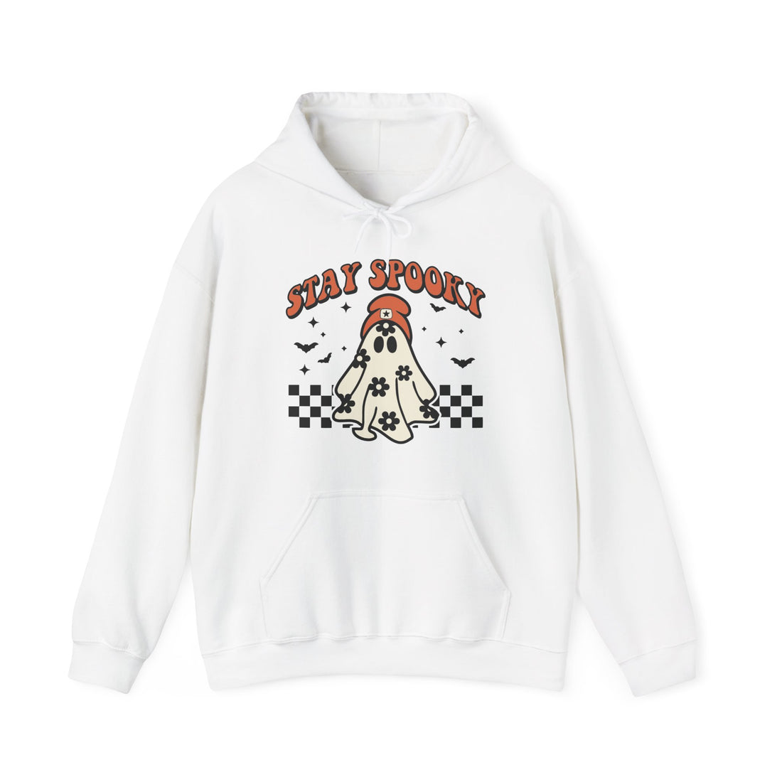 Stay Spooky Ghost & Beanie Hoodie - Graphic Hoodie from Tee Utopia
