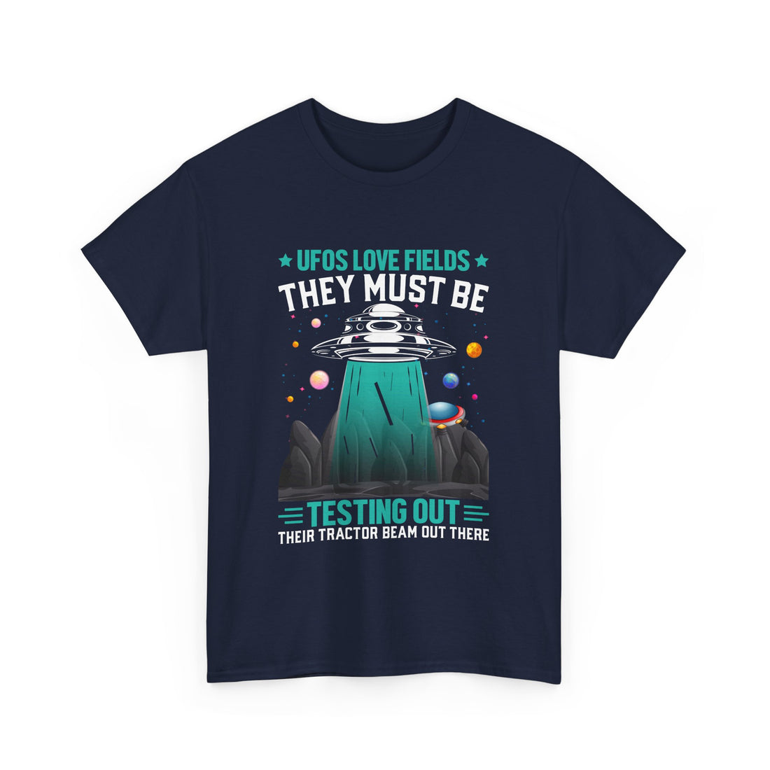 UFOS Love Fields T-Shirt - Graphic T-Shirt from Tee Utopia
