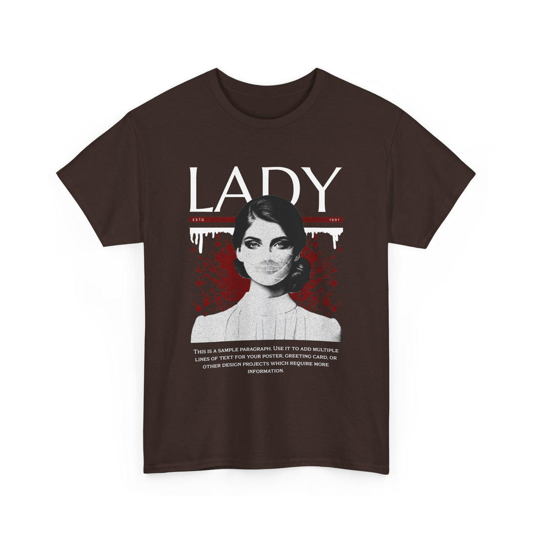 LADY T-Shirt - Graphic T-Shirt from Tee Utopia