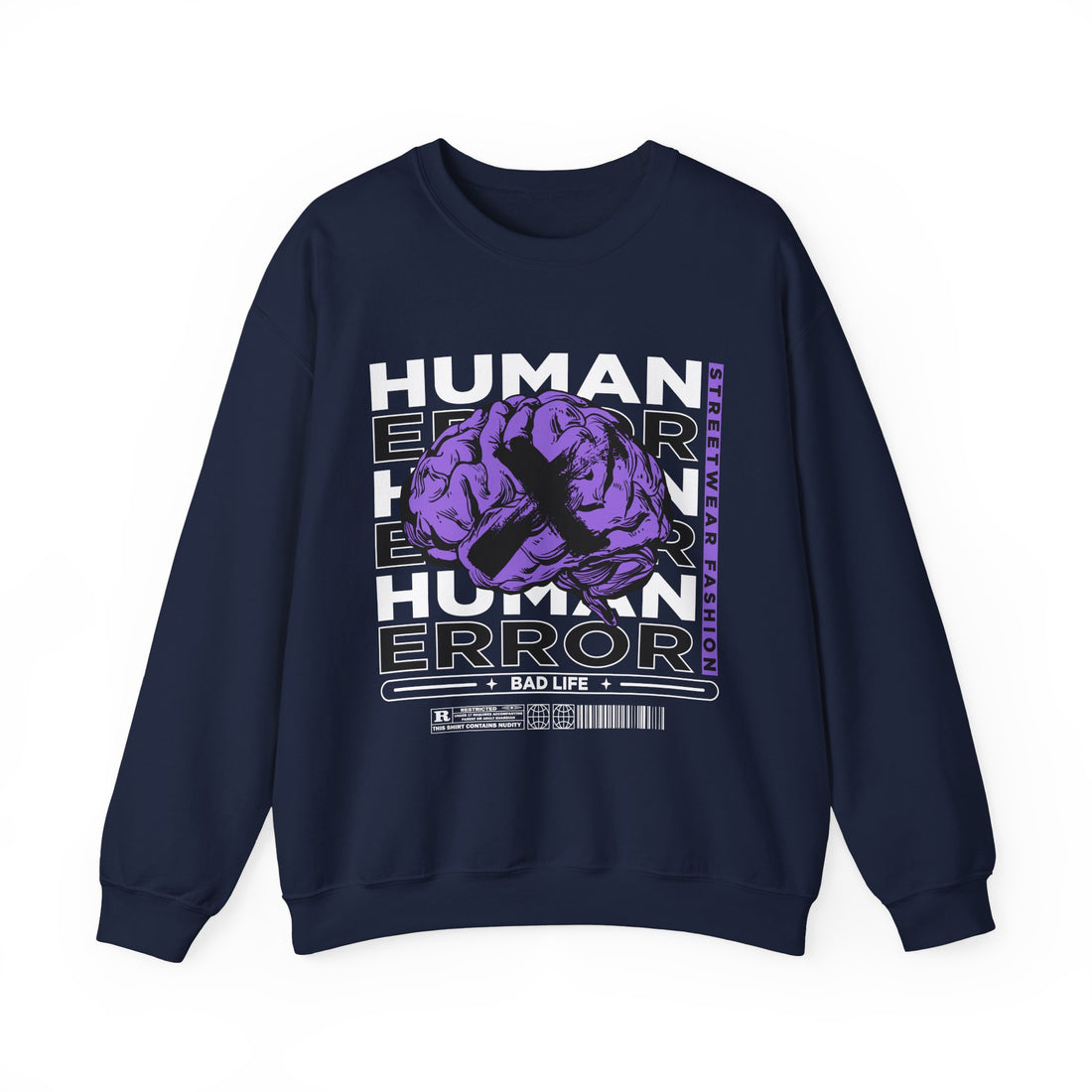 Human Error Sweatshirt - Graphic Sweatshirt from Tee Utopia