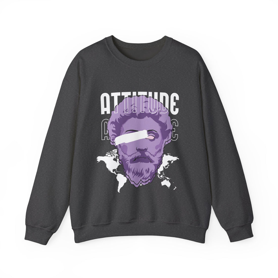 Attitude Sweatshirt - Graphic Sweatshirt from Tee Utopia