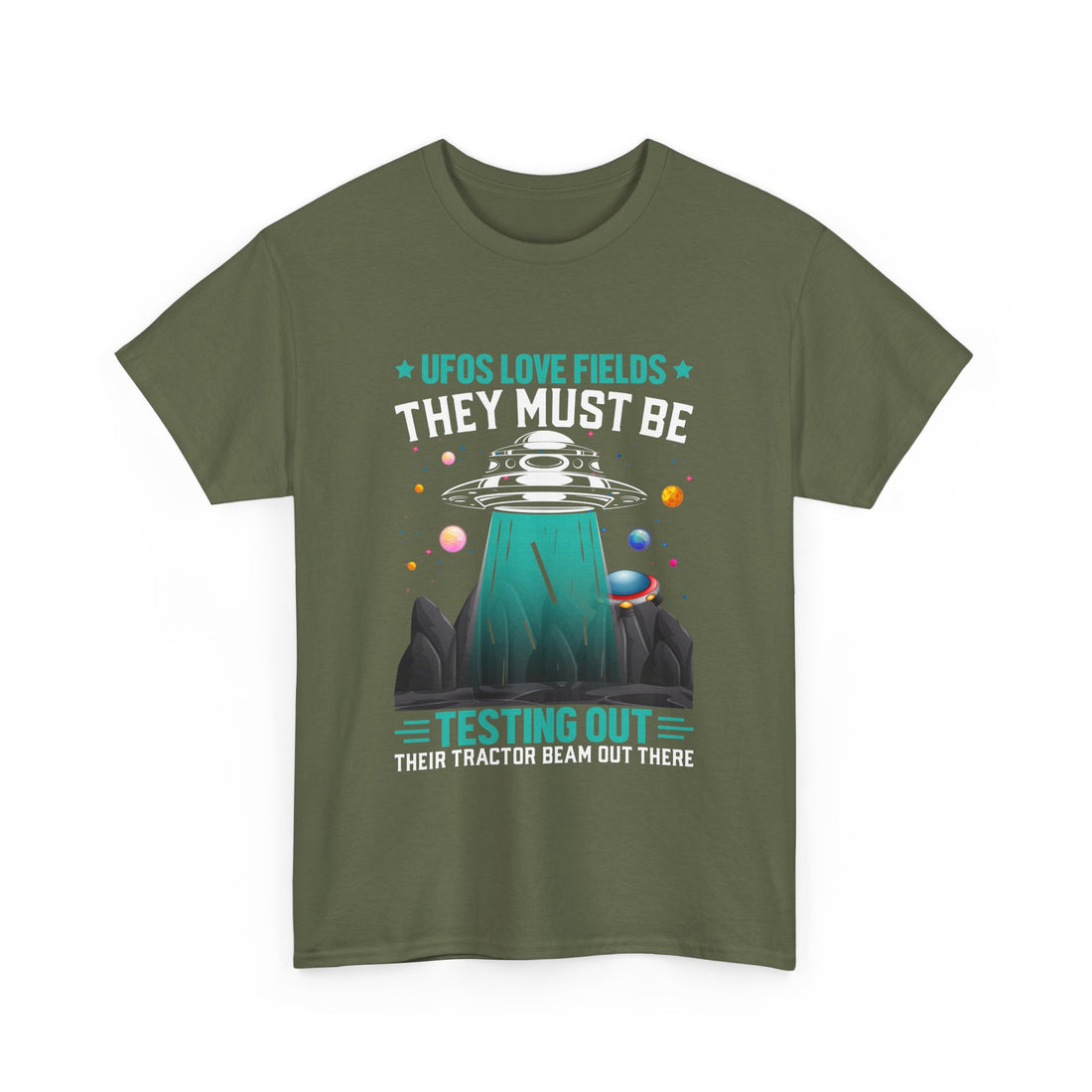 UFOS Love Fields T-Shirt - Graphic T-Shirt from Tee Utopia