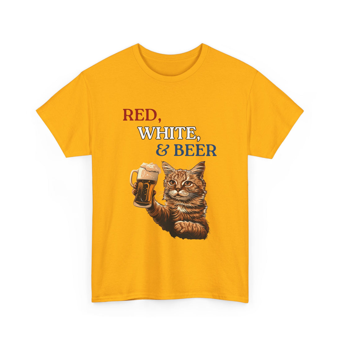 Red, White, & Beer T-Shirt - Graphic T-Shirt from Tee Utopia