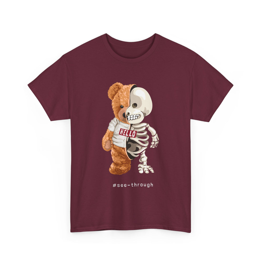 HELLO See-Through T-Shirt - Graphic T-Shirt from Tee Utopia