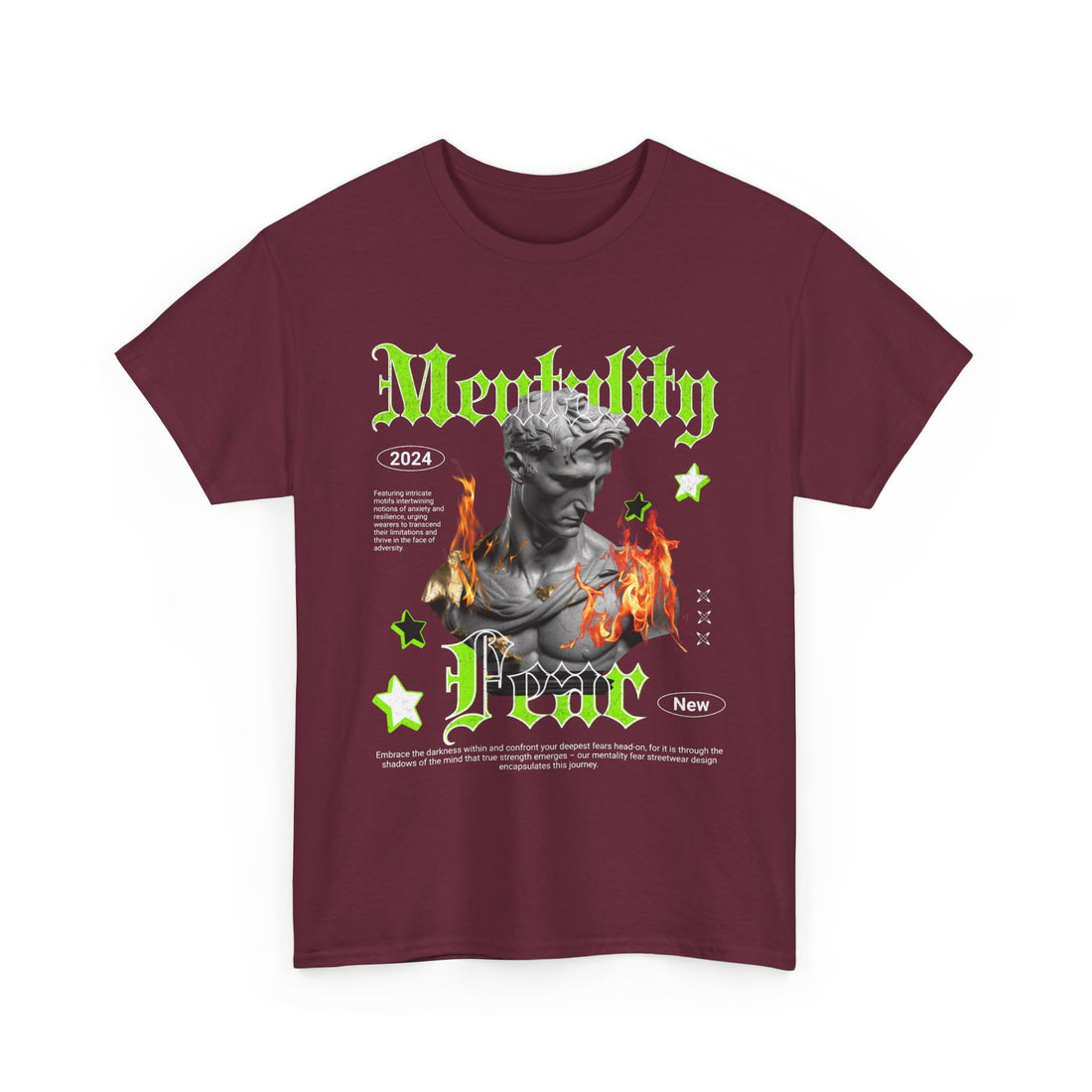 Mentality Fear T-Shirt - Graphic T-Shirt from Tee Utopia