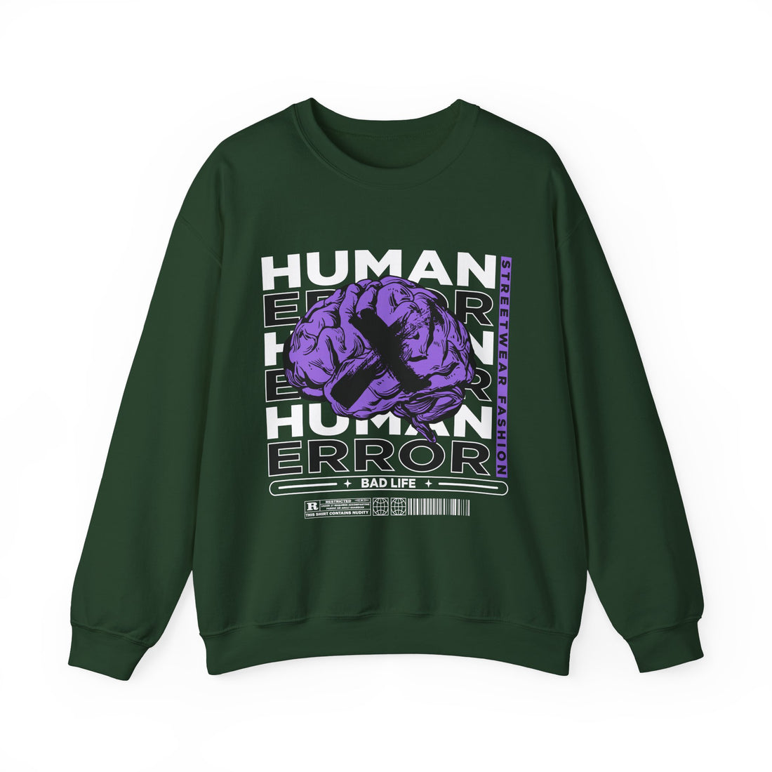 Human Error Sweatshirt - Graphic Sweatshirt from Tee Utopia