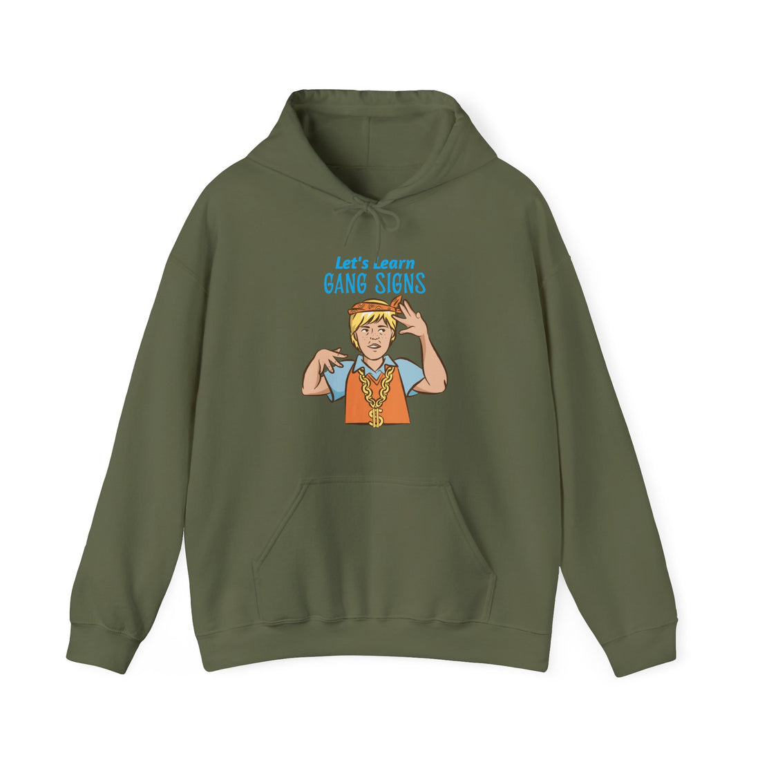Let's Learn Gang Signs Hoodie - Graphic Hoodie from Tee Utopia