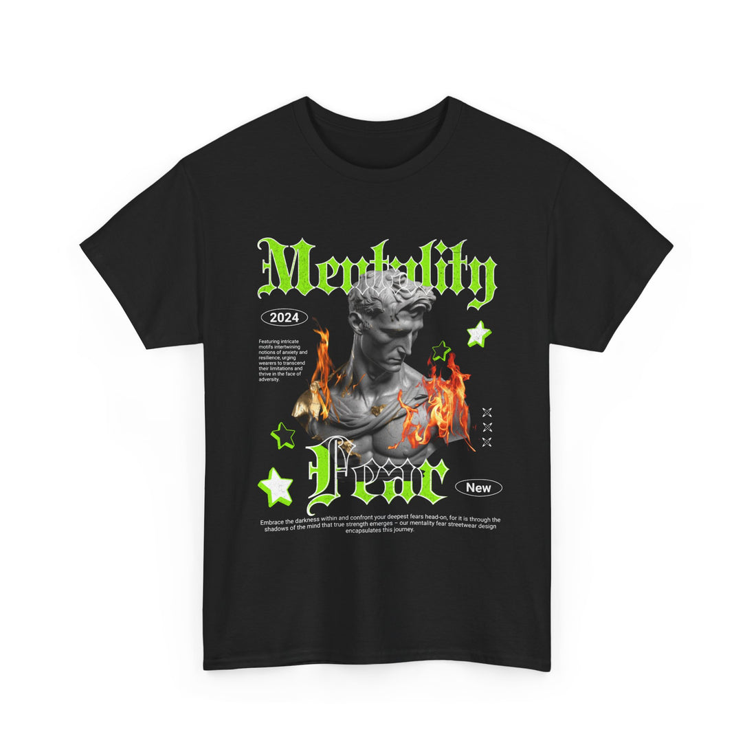 Mentality Fear T-Shirt - Graphic T-Shirt from Tee Utopia