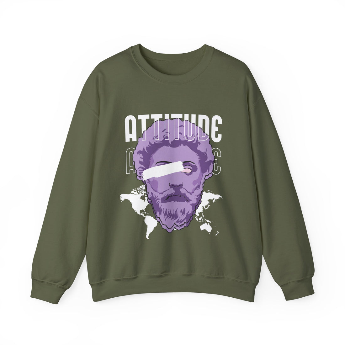 Attitude Sweatshirt - Graphic Sweatshirt from Tee Utopia