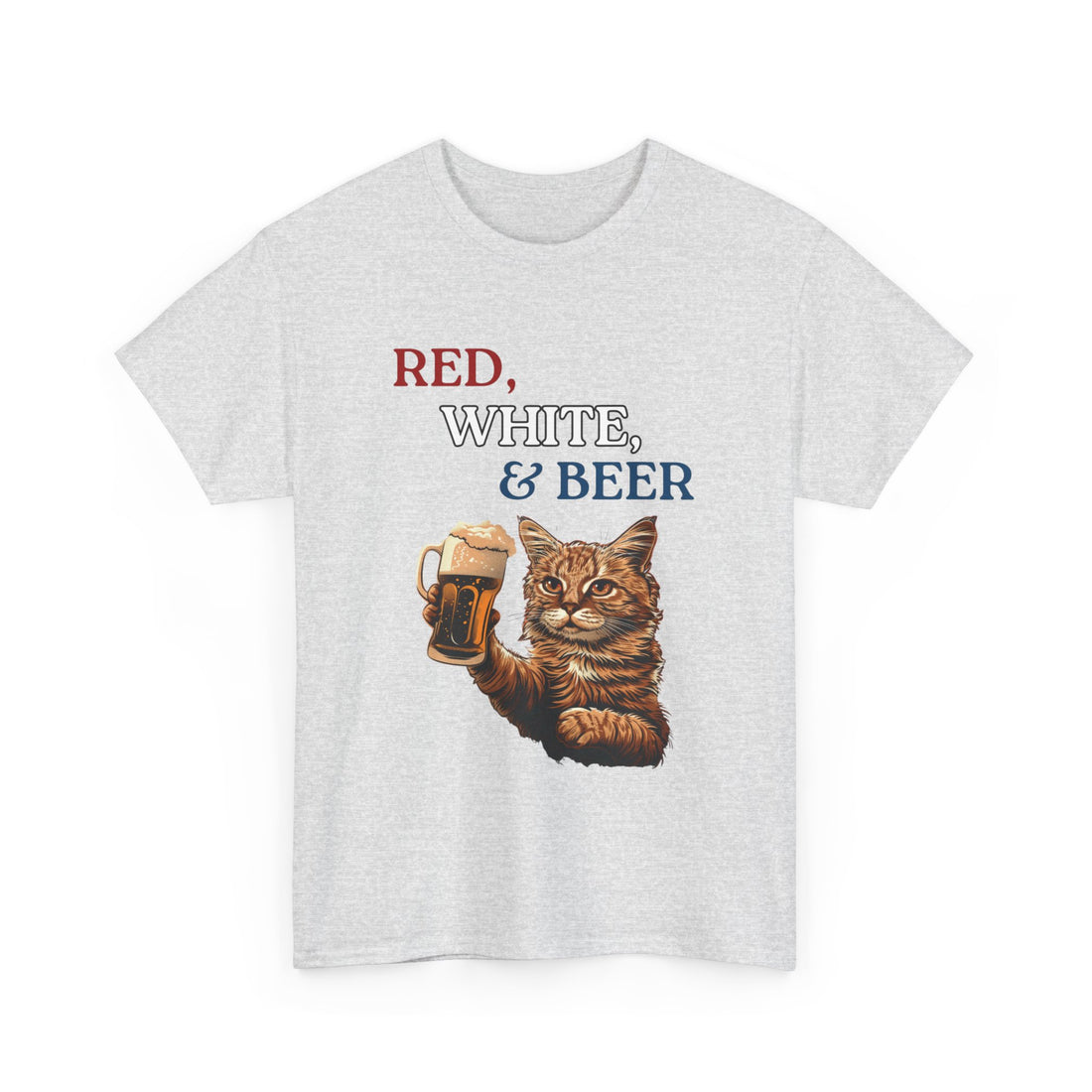 Red, White, & Beer T-Shirt - Graphic T-Shirt from Tee Utopia