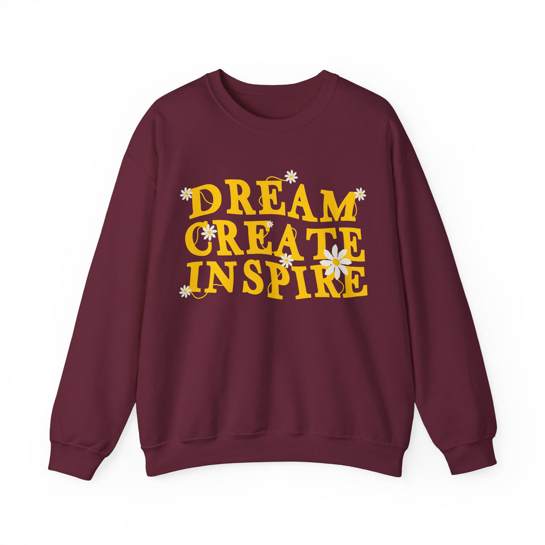 Dream Create Inspire Sweatshirt - Graphic Sweatshirt from Tee Utopia