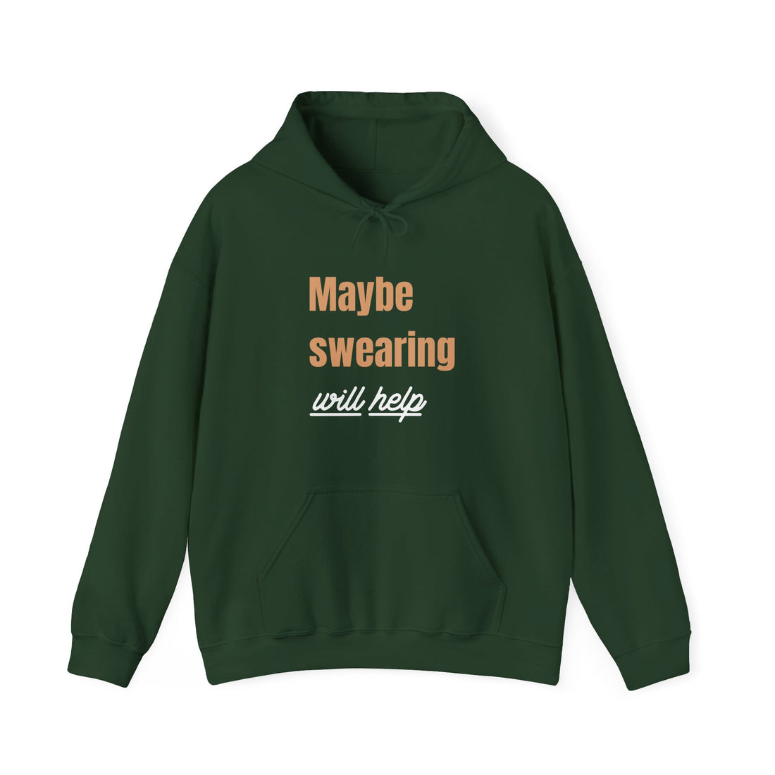 Maybe Swearing Will Help Hoodie - Graphic Hoodie from Tee Utopia