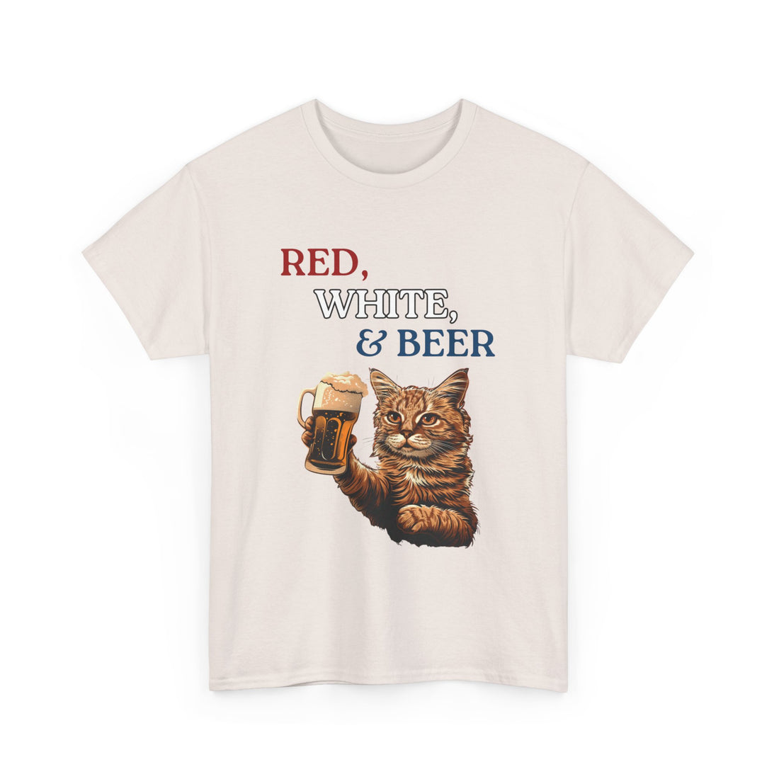 Red, White, & Beer T-Shirt - Graphic T-Shirt from Tee Utopia