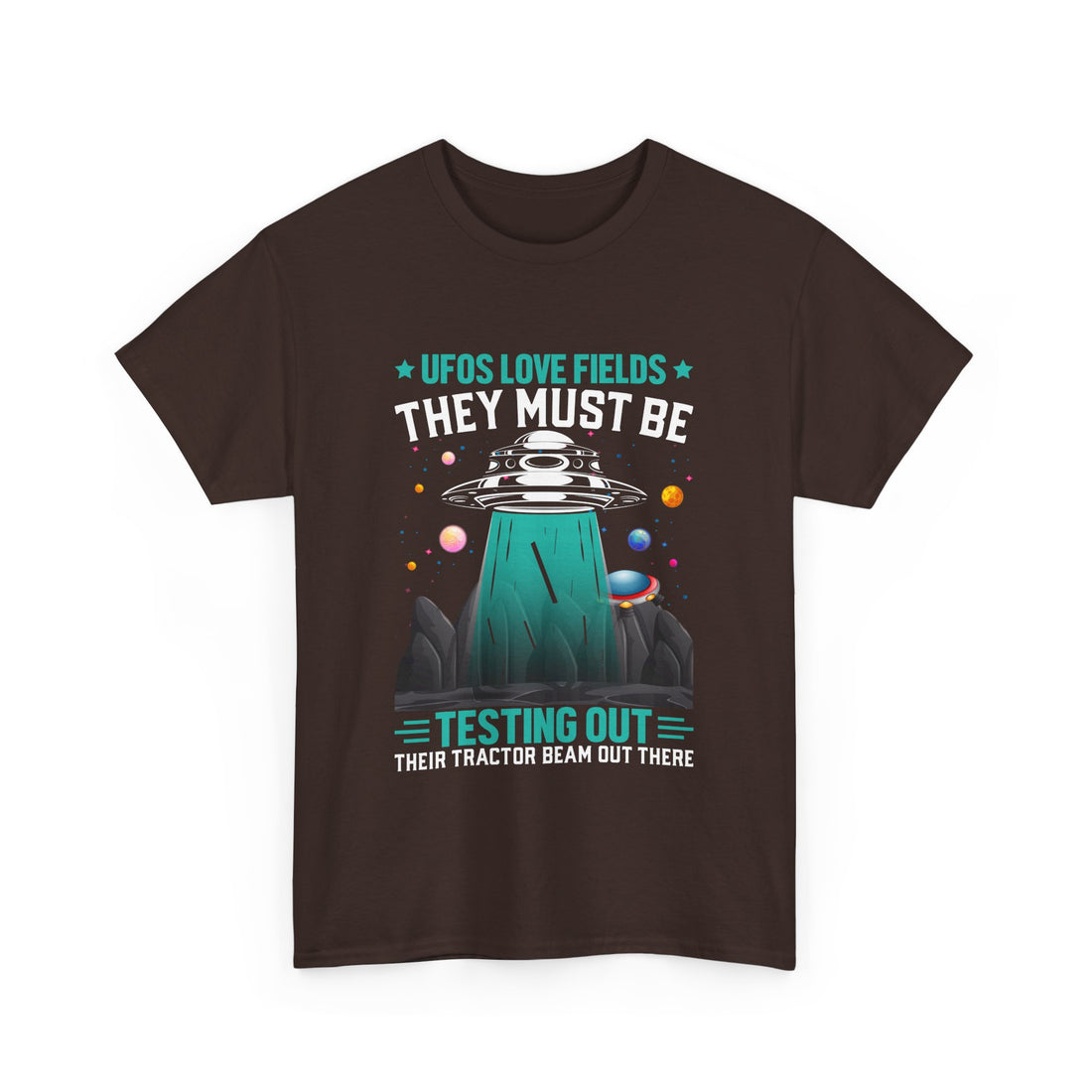 UFOS Love Fields T-Shirt - Graphic T-Shirt from Tee Utopia