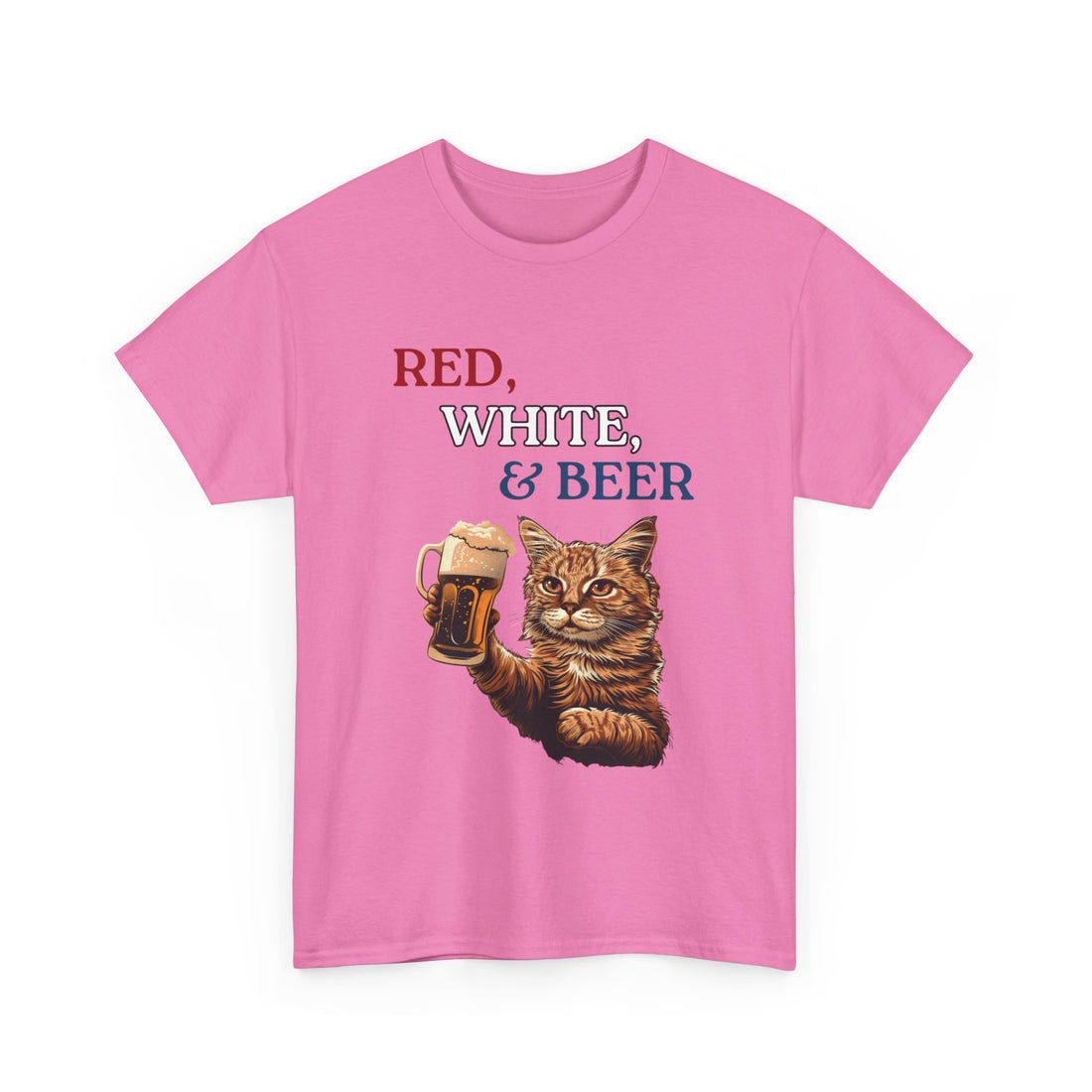Red, White, & Beer T-Shirt - Graphic T-Shirt from Tee Utopia