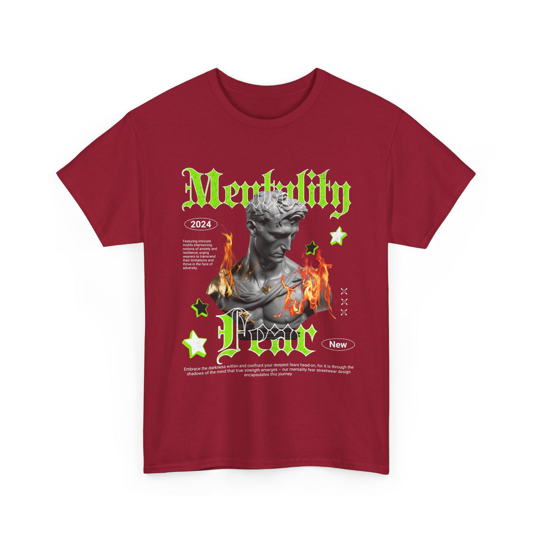 Mentality Fear T-Shirt - Graphic T-Shirt from Tee Utopia