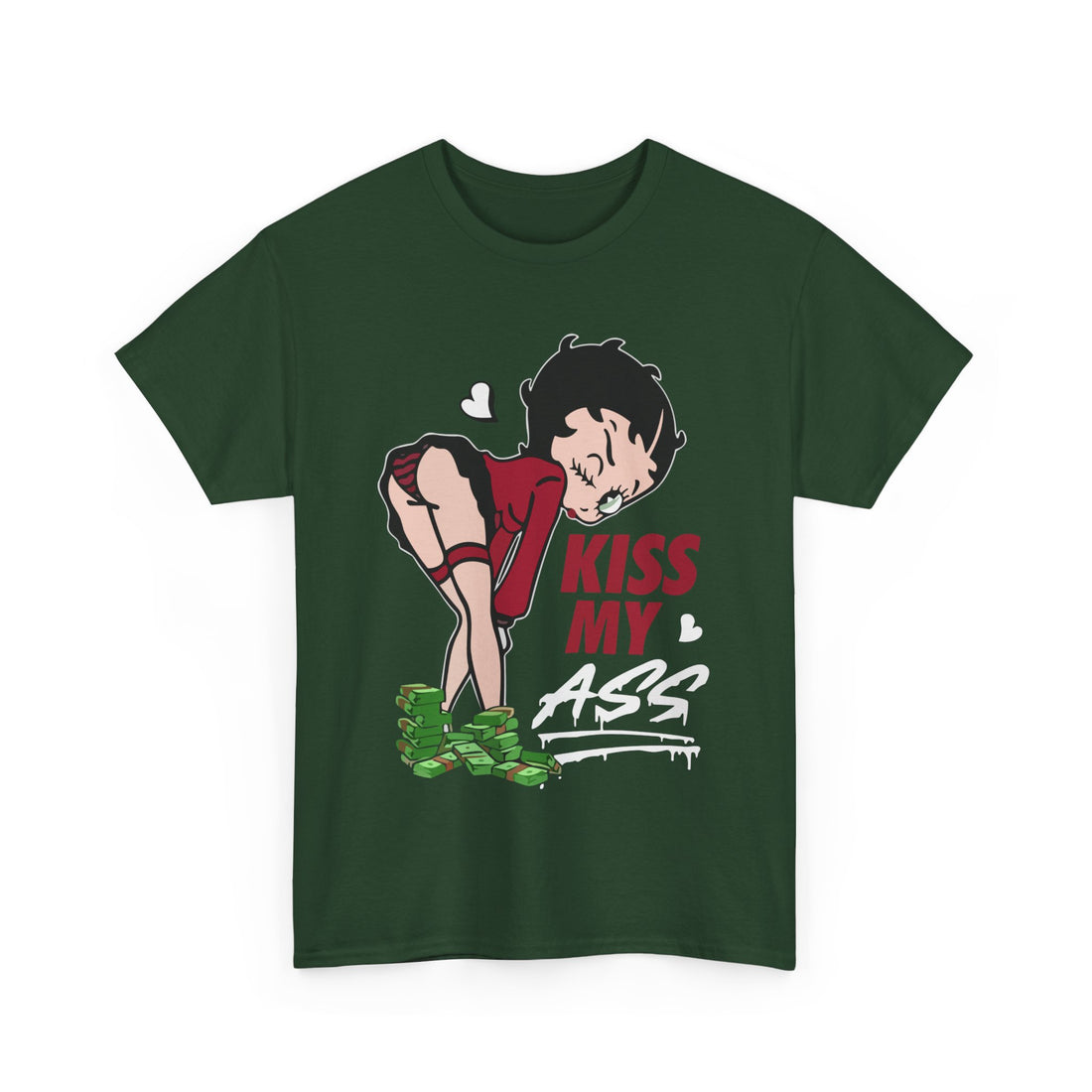 Kiss My Ass T-Shirt - Graphic T-Shirt from Tee Utopia