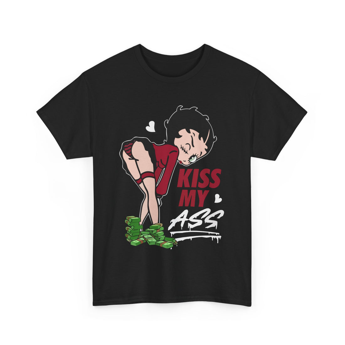 Kiss My Ass T-Shirt - Graphic T-Shirt from Tee Utopia