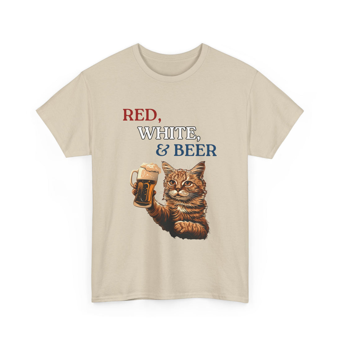 Red, White, & Beer T-Shirt - Graphic T-Shirt from Tee Utopia