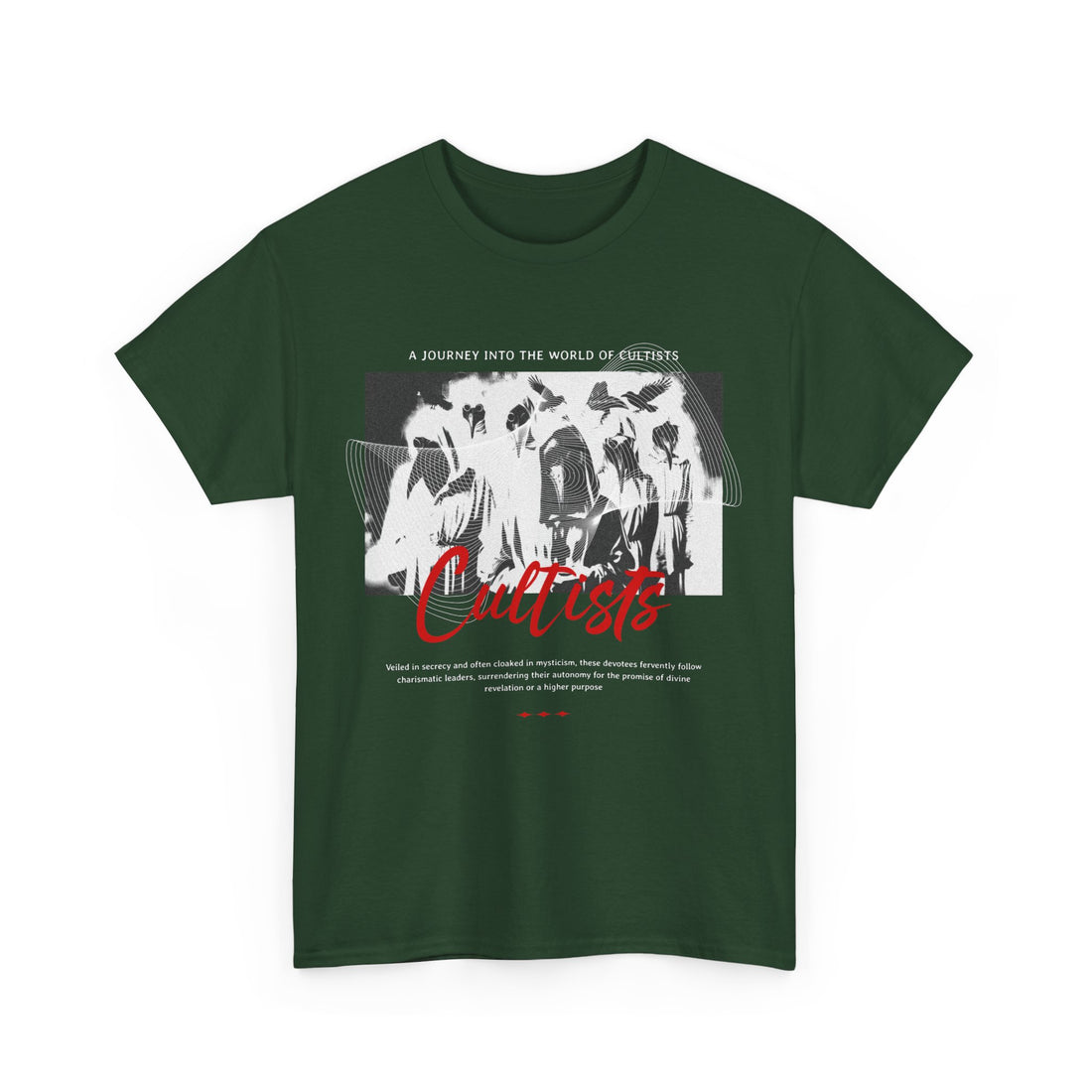 Journey Into The World of Cultist T-Shirt - Graphic T-Shirt from Tee Utopia