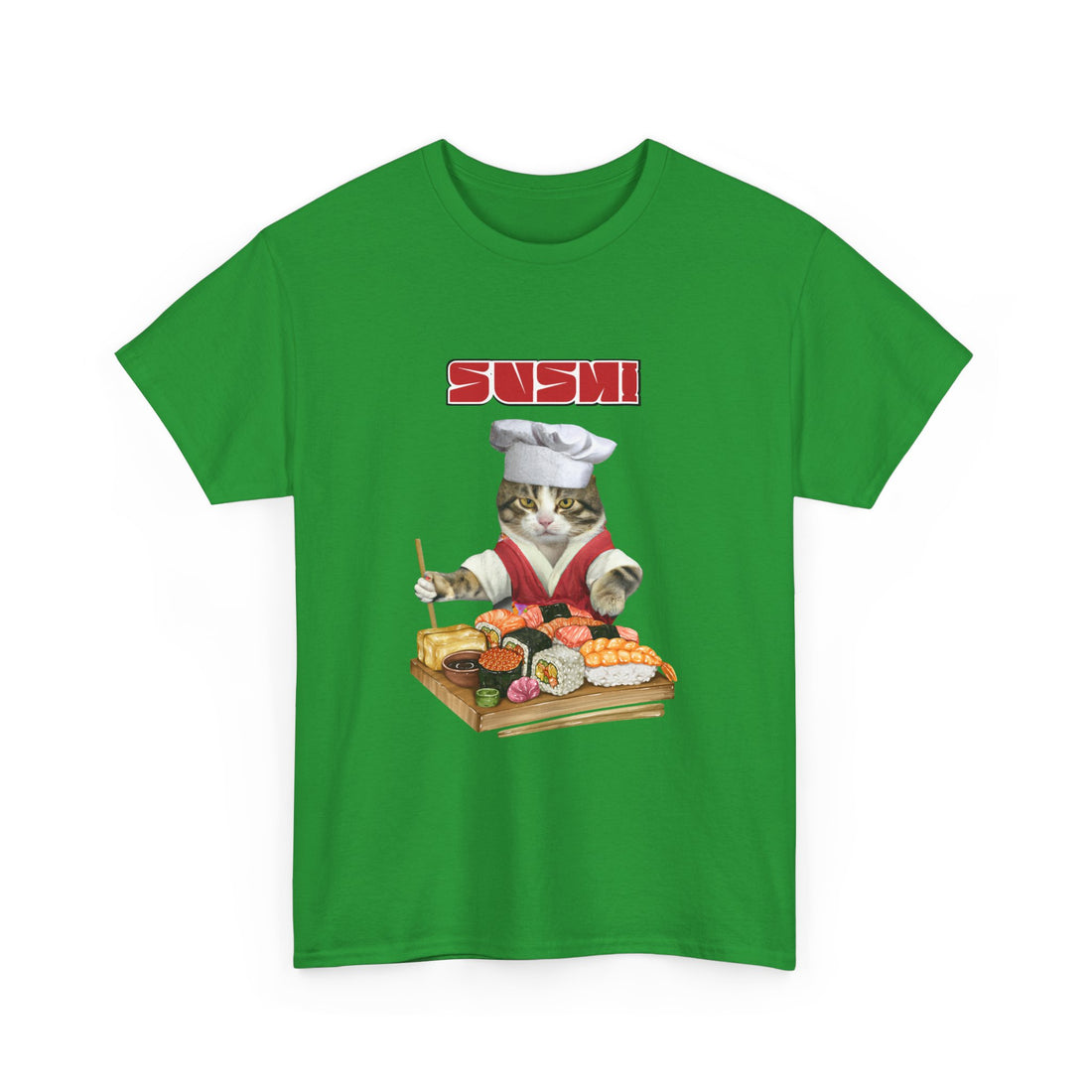 Sushi Cat T-Shirt - Graphic T-Shirt from Tee Utopia
